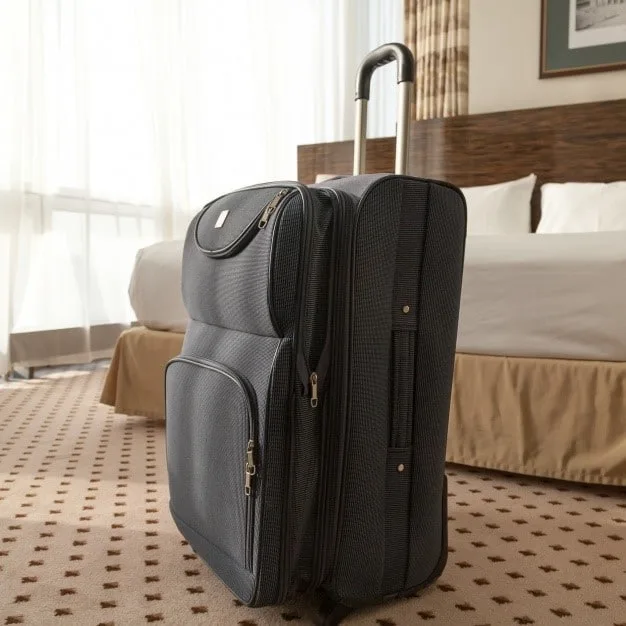 Excess baggage in a hotel room