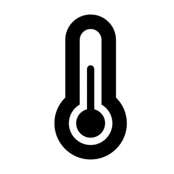 thermometer shipping symbol