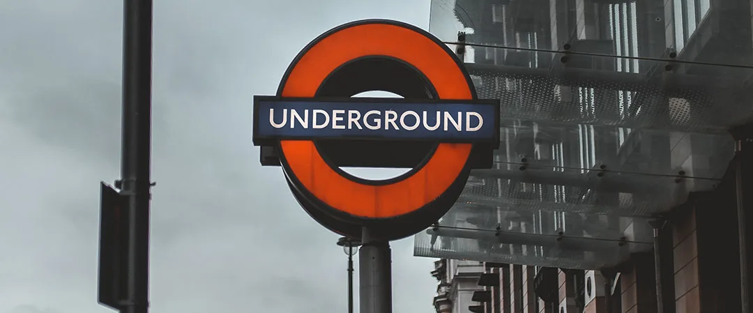 Underground sign in the UK.