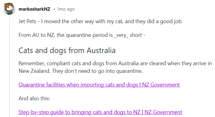 Quarantine Requirements for Australian Pets